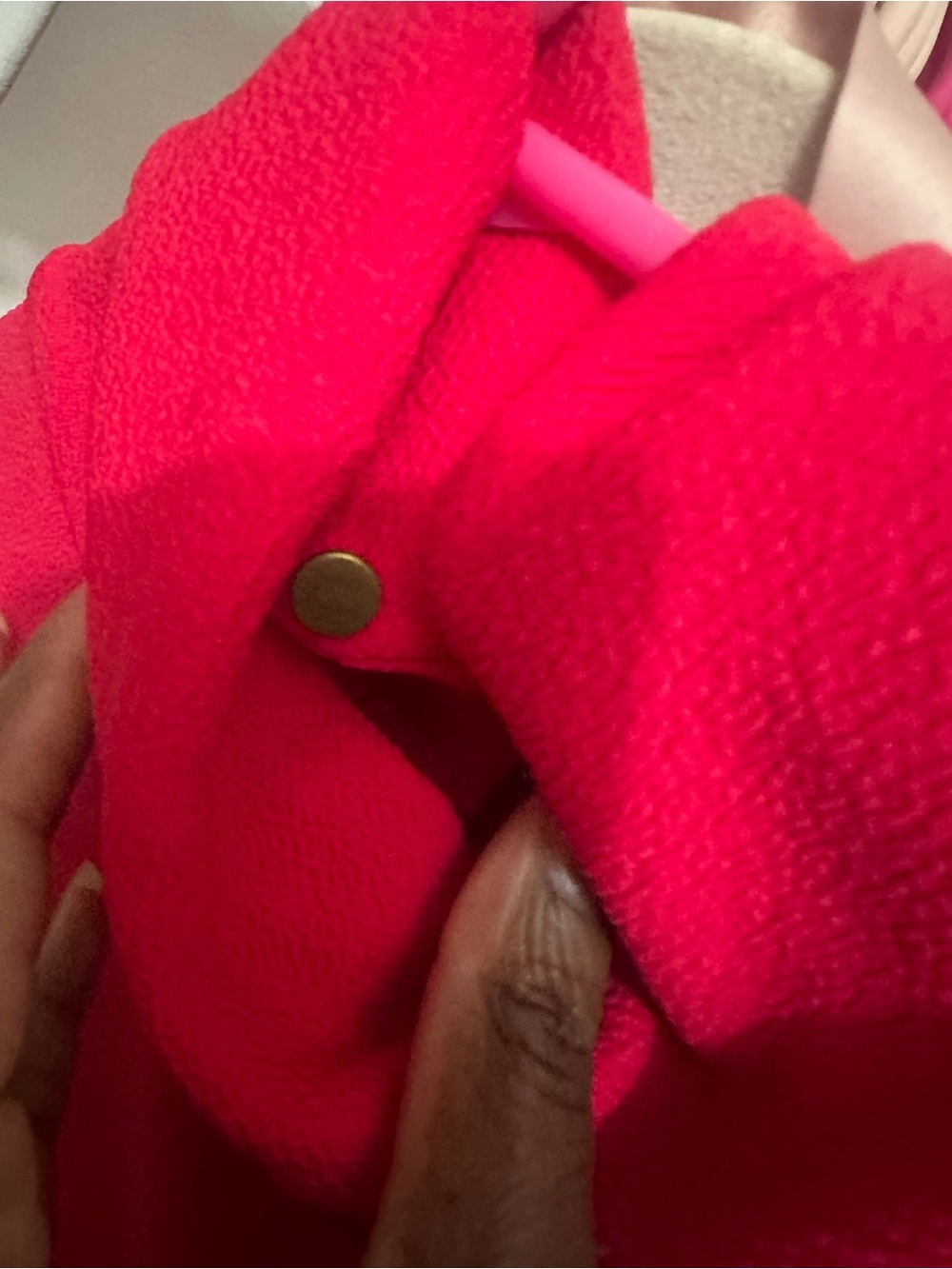 Hot Pink Drop-Waist Ruffle Hem Dress - Picture 4 of 6